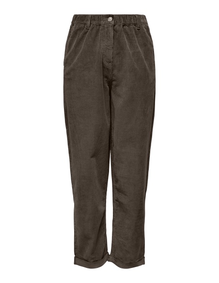 Pantalon velours Chocolate Brown ONLFLORA Longueur 32 ONLY - 6 | DOWN